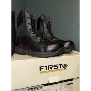 NIB First Tactical Men’s 8in Waterproof Side Zip Duty Boot M7 W9 Safety Toe